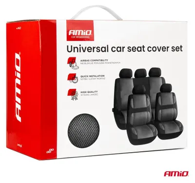 Immagine prodotto di AMiO SC-23 Coprisedile universale nero/grigio