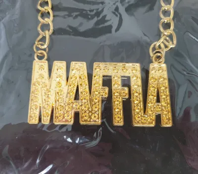 Produktbild von O60687 goldfarbend Damen Herren Kette Maffia