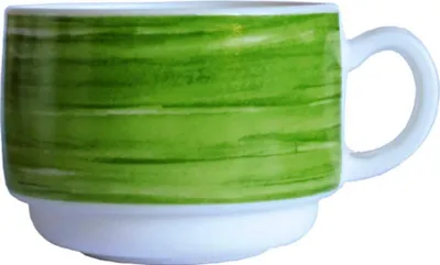 Produktbild von Brush Green Obertasse 19cl stapelbar - 12 Stück