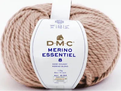 Obrázok produktu pre DMC Merino Essentiel-8 - najhrubšia priadza z rodiny Merino 55 % Merino vlny a 45 %.Polyakrylu (farba 879)