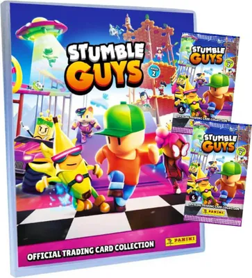 Produktbild von Panini Stumble Guys Karten Serie 2 - Sammelkarten Trading Cards - 1 Mappe + 2 Booster