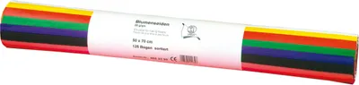Produktbild von Blumenseidenpapier, 125 Bogen, 12 Farben sort., 50 x 70 cm