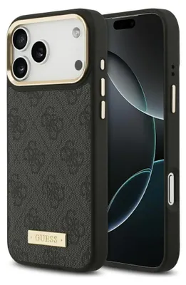 Zdjęcie produktu dla Etui Guess 4G Logo Plate Magsafe Do      Iphone 17 Pro Max Czarny