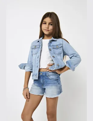 Imagen del producto de Pantalones vaqueros para niña, de color azul claro, talla 12 años, para uso diario