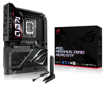 Produktbild von ASUS ROG MAXIMUS Z890 HERO BTF, Intel, LGA 1851 (Socket V1), Intel Core Ultra (Series 2), LGA 1851, DDR5-SDRAM, 256 GB