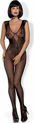 Produktbild von Obsessive N112 Ganzkörperbodysuit S/M/L Schwarz