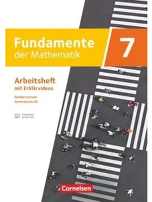 Obrázok produktu pre Fundamente der Mathematik 7. Schuljahr - Niedersachsen ab 2024 - Arbeitsheft zum Schulbuch mit Erklärfilmen