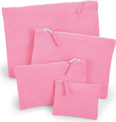 Produktbild von Westford Mill W530 | Canvas Accessory Pouch XS: 12x8,5, M: 22.5x16, L 28x20 - Farbe: True Pink - Größe: M
