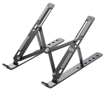 Image de Support pour ordinateur portable - Socle réglable et portable - Noir