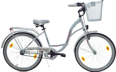 Produktbild von 24 Zoll Kinder Mädchen City Fahrrad Bike Rad STVO Reflex Weiß 1 Gang