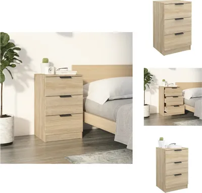 Image de vidaXL Table de chevet chêne Sonoma 40x36x65 cm - Tables de chevet