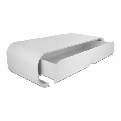 Produktbild von DeLOCK Monitorständer mit Schublade weiß, Freistehend, 40 kg, Weiß