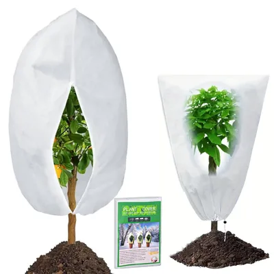 Obrázok produktu pre TRANKIELO® - 2 kusy ochrany rastlín na zimu – ochrana proti mrazu, rozmery 60x80 cm a 80x120 cm – opakovane použiteľné a odolné proti trhlinám