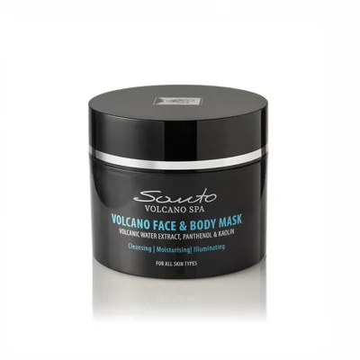 Produktbild von Santo Volcano 2 in 1 Detox Maske für Gesicht & Körper mit Kaolin & Vulkanwasser 200 ml