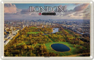 Produktbild von vianmo Blechschild 12x18 cm London England Hyde Park Bildmotiv Reisemotiv Abenteuer Reisen