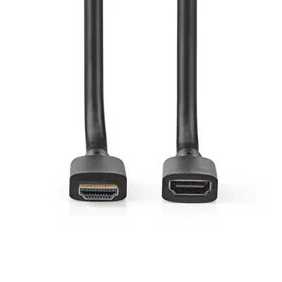Produktbild von Nedis Ultra High Speed ​​HDMI  -Kabel - HDMI Stecker - HDMI Ausgang - 8K@60Hz - 48 Gbps - 2.00 m - Rund - 7.9 mm - Schwarz - Box