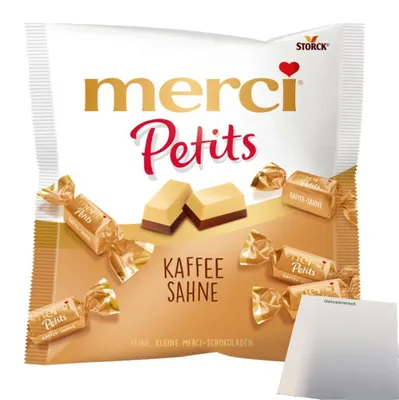 Produktbild von Merci Petits Kaffee Sahne (125g Packung) + usy Block