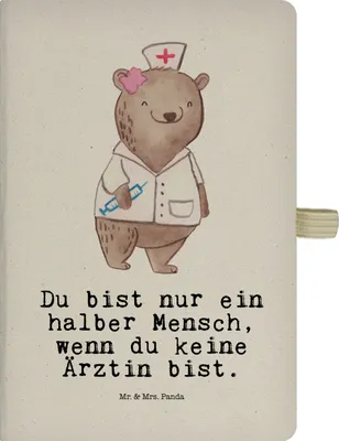 Produktbild von Mr. & Mrs. Panda Journal Ärztin Herz - Transparent - Geschenk, Reisetagebuch, Notizbuch A5, Skizzenbuch, Spruch, Krankenhaus, Arztpraxis, Witzig, hardcover kladde, Beruf