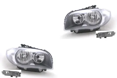 Immagine prodotto di Johns, set di fari alogeni adatto per BMW Serie 1 E81 E82 E87 E88 07-09 H7 H7 +fog 63177181287 7181287 63177181288 7181288 63117193387 7193387 63