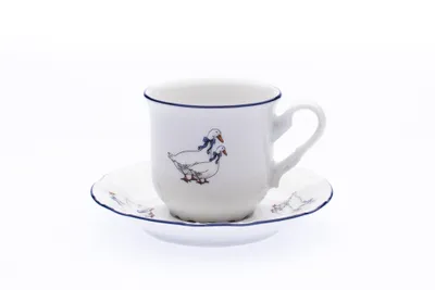 Image de Thun 1794 Tasse et soucoupe, oie, 95 ml, porcelaine, Constance, Thun