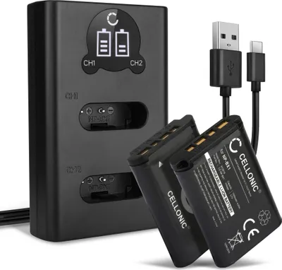 Produktbild von CELLONIC 2x Akku für Kamera Kompatibel mit Sony Cyber-shot DSC-RX100, Cyber-shot DSC-RX100M3 (RX100 III), HDR-CX405, NP-BX1 - (1090mAh, 3.7V) + Dual Ladegerät