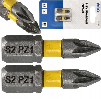 Produktbild von LSP Pozidriv PZ1 25mm Schlagschrauber-Bits kurz S2 Stahl