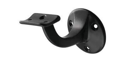 Zdjęcie produktu dla hermeta wspornik poręczy 3500 aluminium, czarny, średnica płytki ściennej 56 mm - 3500-70E