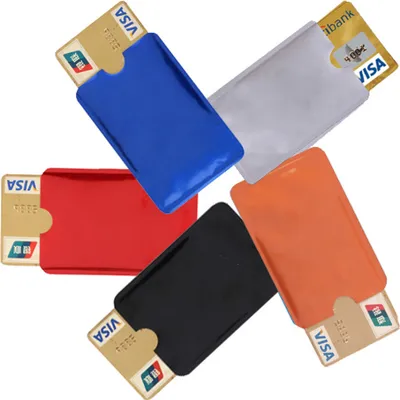 Produktbild von 5x RFID Schutzhülle Blocker NFC Datenschutz Abschirmung EC Karte Kreditkarte Ausweis Bunt