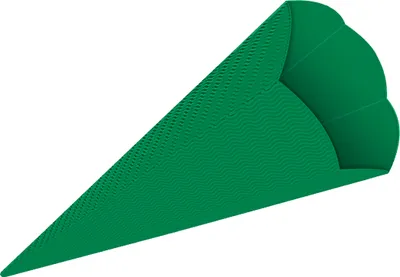 Produktbild von 3D Color Schultüten Bastelwellpappe 68CM GRÜN - Schultüten Rohling zum Basteln