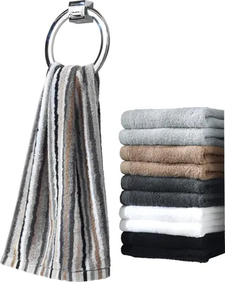 Produktbild von Cawö Handtuch Lifestyle Streifen" kiesel 50x100 cm"