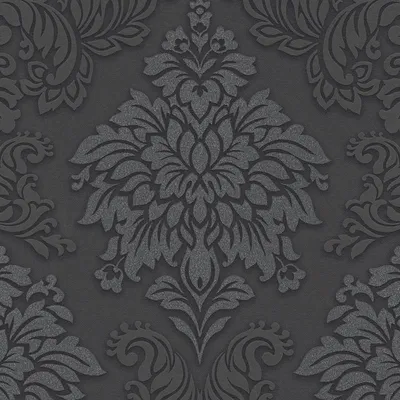 Produktbild von Livingwalls Barocktapete Metropolitan Stories Tapete mit Ornamenten Lizzy London Vliestapete mit Glitzereffekt schwarz silber grau 10,05 m x 0,53 m