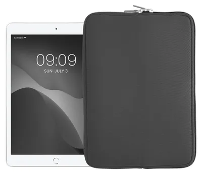 Produktbild von kwmobile Tablet Hülle kompatibel mit 9,7"-11" Tablet - Universal Neopren Tasche Cover Case - Schutzhülle Sleeve in Grau