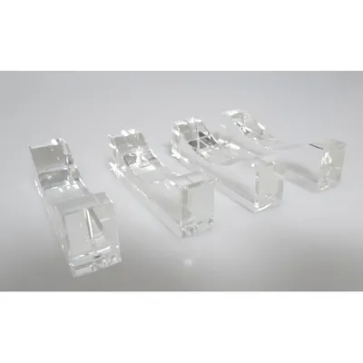 Produktbild von 4er SET Messerbänkchen, Besteckablage CASSINI DIAMONDS Glas L. 8cm Paul Nagel