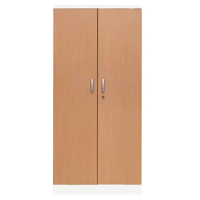 Produktbild von Gürkan Stahlschrank 100113 verkehrsweiß, buche 92,0 x 42,0 x 195,0 cm