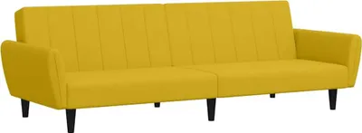 Produktbild von vidaXL Schlafsofa 2-Sitzer Gelb Samt