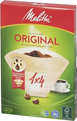 Image de MELITTA Filtertüten 1x4 braun 40er Pack