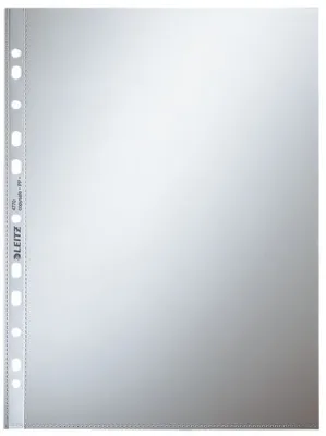 Produktbild von Leitz 4770-00-02 4770 Prospekthülle Standard, A4, PP, glasklar, 0,08 mm, dokumentenecht, farblos, 100 Stück