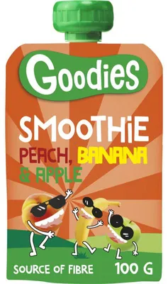 Obrázek produktu pro Dobroty Knijpfruit Smoothie Broskev Banán 100ml, přesnídávka pro děti, bez cukru