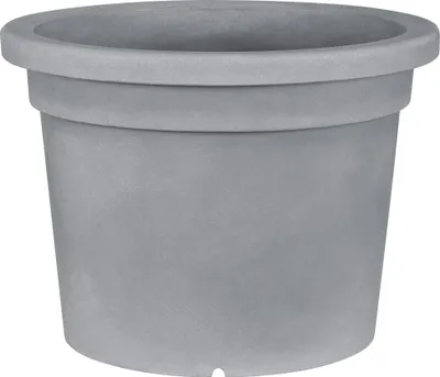 Produktbild von Pflanzkübel geli Liscia Kunststoff Ø 80 cm H 58 cm betongrau