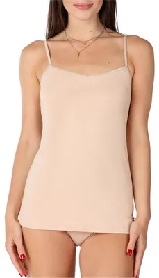 Produktbild von Bellivalini Damen Unterhemd aus Viskose BLV50-218 (Beige, 3XL )
