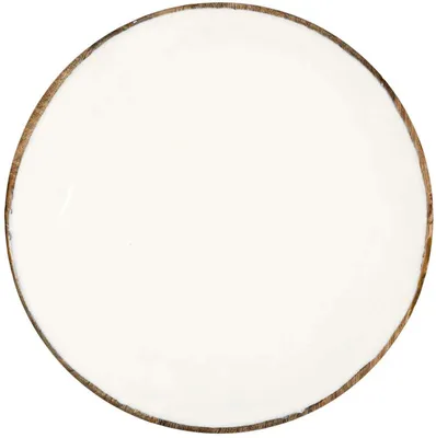 Produktbild von 8 Unterteller 35 cm Mango Weiß - Hygge - Home Deco Factory - Cmp