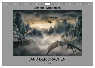 Zdjęcie produktu dla Kraina smoków (kalendarz ścienny 2027, format A4 poziomy), kalendarz miesięczny CALVENDO