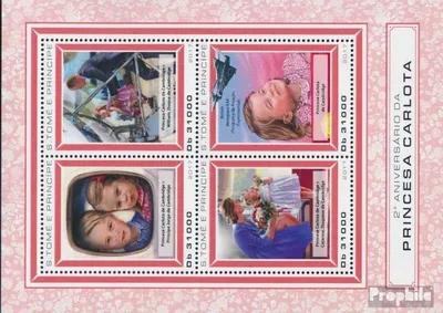Produktbild von Briefmarken Sao Tome e Principe 2017 Mi 7388-7391 Kleinbogen (kompl. Ausgabe) postfrisch Prinzessin Charlotte