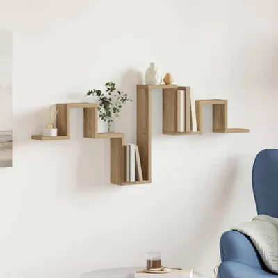 Image de Maison Exclusive - Étagère murale en chêne artisanal 104,5 x 43 x 10 cm