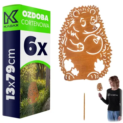 Obrázok produktu pre Dekoratívny prvok do záhrady, oceľ Corten, motív zvierat, hnedá farba