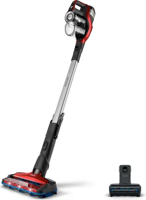 Produktbild von Philips SpeedPro Max 2-in-1 Kabelloser Staubsauger, 360°-Saugdüse, 25.2 V, 65 Min. Akku Laufzeit, Rot (XC7043/01)