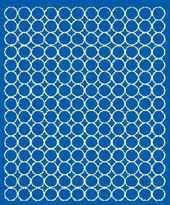 Image de Autocollants ronds, 1,5 cm, autocollants à pois, 180 pièces, bleu mat