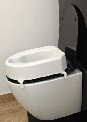 Productafbeelding van MKW toiletzittingverhoger, 10 cm, wit, 1 stuk.