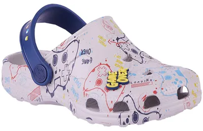 Produktbild von Coqui - Kinder Clogs "Little Frog Game Over" MR2104 (28 EU - 30 EU) (Grau)