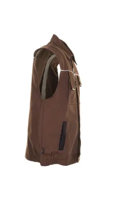 Immagine prodotto di PLANAM Canvas 320 gilet da lavoro S M L XL XXL XXXL selezione di colori, taglia:XL 56/58; colore:marrone / nero
